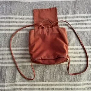 baggu terracotta mini backpack Medium Nylon A backpack just big enough for keeping it light Canvas Mini Baggu Terracotta Backpack